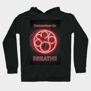 Project 863 Remember to Breath Neon Hoodie